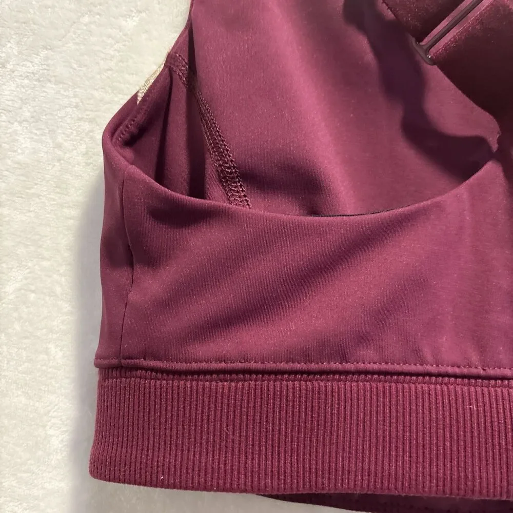 Free People Movement Freestyle Sports Bra Maroon Size Small Gym Running Workout